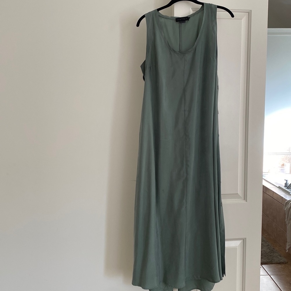 Hatch Maternity Silk Green Dress
